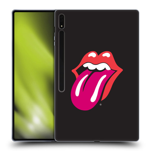 The Rolling Stones Graphics Pink Tongue Soft Gel Case for Samsung Galaxy Tab S8 Ultra