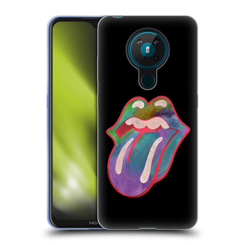 The Rolling Stones Graphics Watercolour Tongue Soft Gel Case for Nokia 5.3