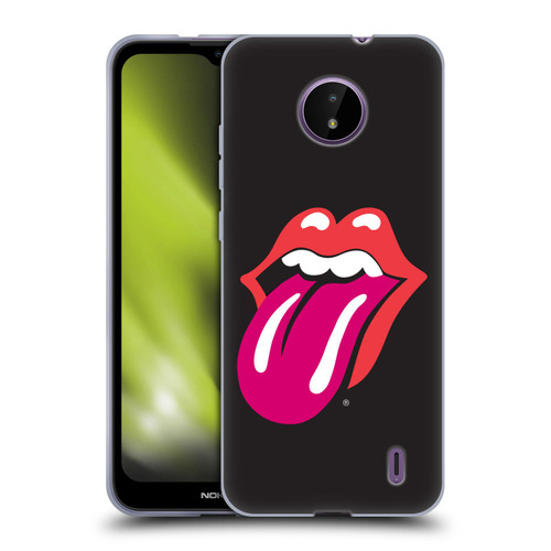 The Rolling Stones Graphics Pink Tongue Soft Gel Case for Nokia C10 / C20