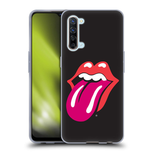 The Rolling Stones Graphics Pink Tongue Soft Gel Case for OPPO Find X2 Lite 5G
