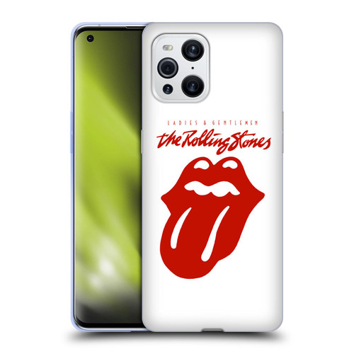 The Rolling Stones Graphics Ladies and Gentlemen Movie Soft Gel Case for OPPO Find X3 / Pro
