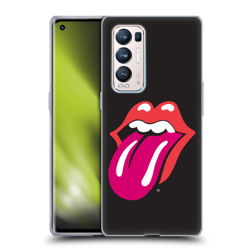 The Rolling Stones Graphics Pink Tongue Soft Gel Case for OPPO Find X3 Neo / Reno5 Pro+ 5G