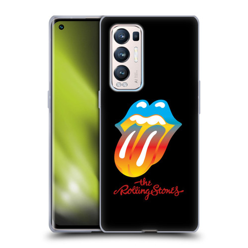 The Rolling Stones Graphics Rainbow Tongue Soft Gel Case for OPPO Find X3 Neo / Reno5 Pro+ 5G