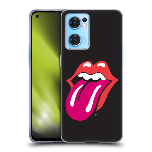 The Rolling Stones Graphics Pink Tongue Soft Gel Case for OPPO Reno7 5G / Find X5 Lite