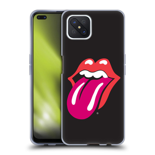 The Rolling Stones Graphics Pink Tongue Soft Gel Case for OPPO Reno4 Z 5G