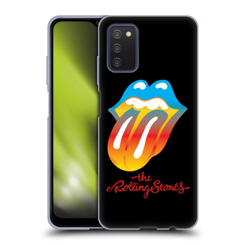 The Rolling Stones Graphics Rainbow Tongue Soft Gel Case for Samsung Galaxy A03s (2021)