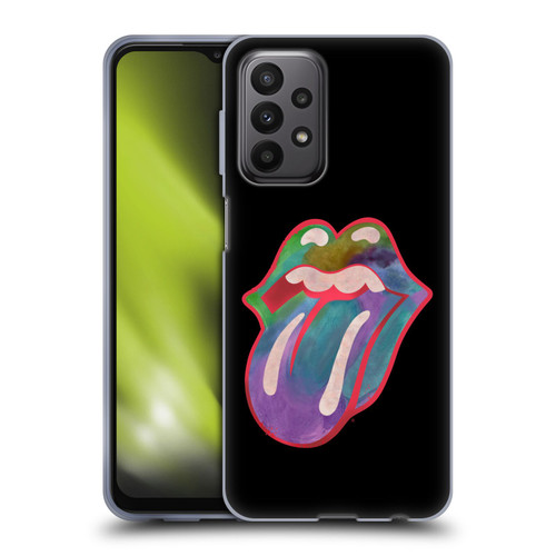 The Rolling Stones Graphics Watercolour Tongue Soft Gel Case for Samsung Galaxy A23 / 5G (2022)