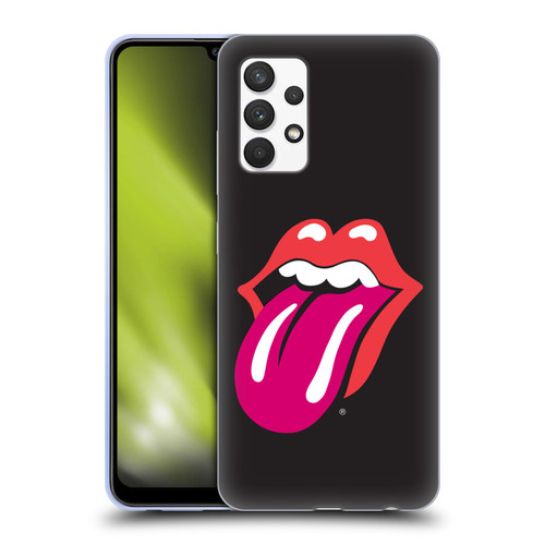 The Rolling Stones Graphics Pink Tongue Soft Gel Case for Samsung Galaxy A32 (2021)