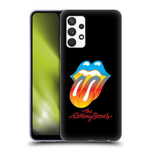 The Rolling Stones Graphics Rainbow Tongue Soft Gel Case for Samsung Galaxy A32 (2021)