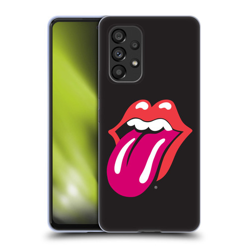 The Rolling Stones Graphics Pink Tongue Soft Gel Case for Samsung Galaxy A53 5G (2022)
