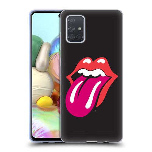 The Rolling Stones Graphics Pink Tongue Soft Gel Case for Samsung Galaxy A71 (2019)