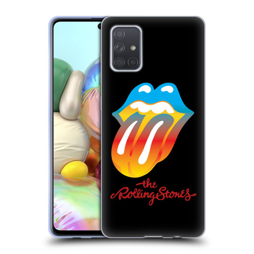 The Rolling Stones Graphics Rainbow Tongue Soft Gel Case for Samsung Galaxy A71 (2019)