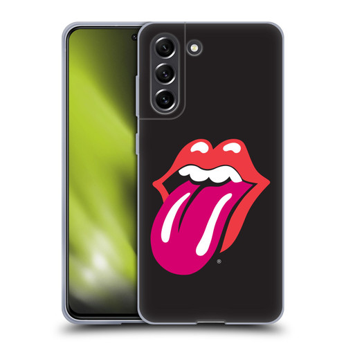 The Rolling Stones Graphics Pink Tongue Soft Gel Case for Samsung Galaxy S21 FE 5G