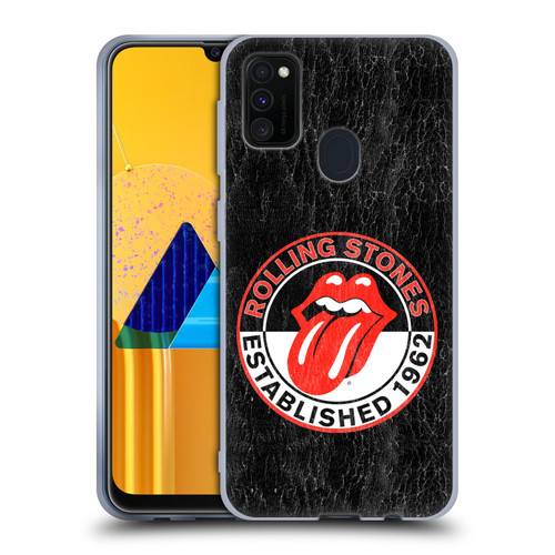 The Rolling Stones Graphics Established 1962 Soft Gel Case for Samsung Galaxy M30s (2019)/M21 (2020)