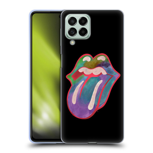The Rolling Stones Graphics Watercolour Tongue Soft Gel Case for Samsung Galaxy M53 (2022)