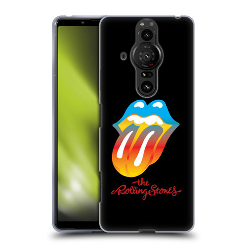 The Rolling Stones Graphics Rainbow Tongue Soft Gel Case for Sony Xperia Pro-I