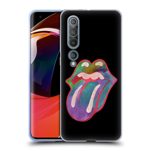 The Rolling Stones Graphics Watercolour Tongue Soft Gel Case for Xiaomi Mi 10 5G / Mi 10 Pro 5G