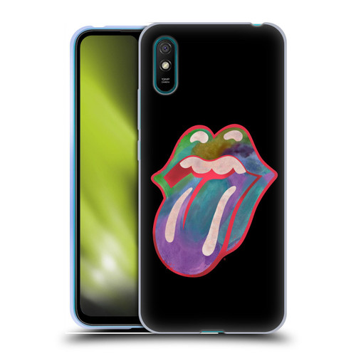 The Rolling Stones Graphics Watercolour Tongue Soft Gel Case for Xiaomi Redmi 9A / Redmi 9AT