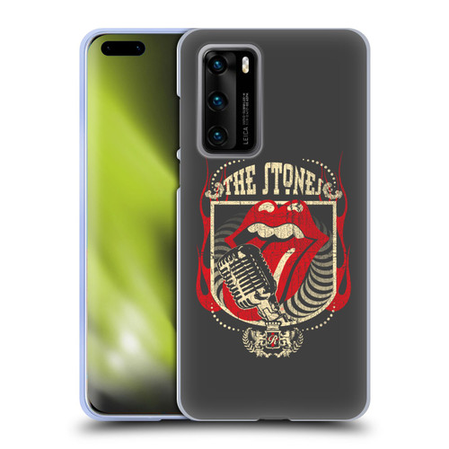 The Rolling Stones Key Art Jumbo Tongue Soft Gel Case for Huawei P40 5G
