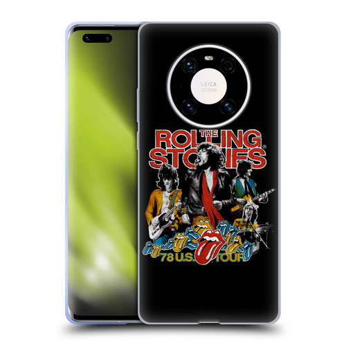 The Rolling Stones Key Art 78 US Tour Vintage Soft Gel Case for Huawei Mate 40 Pro 5G
