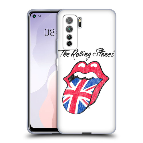 The Rolling Stones Key Art UK Tongue Soft Gel Case for Huawei Nova 7 SE/P40 Lite 5G