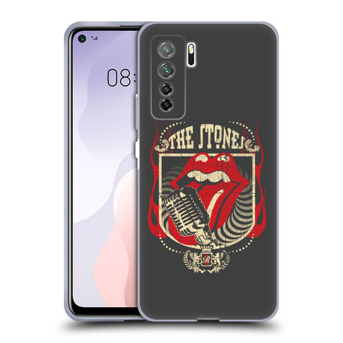 The Rolling Stones Key Art Jumbo Tongue Soft Gel Case for Huawei Nova 7 SE/P40 Lite 5G