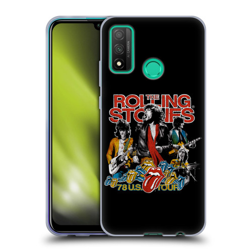 The Rolling Stones Key Art 78 US Tour Vintage Soft Gel Case for Huawei P Smart (2020)