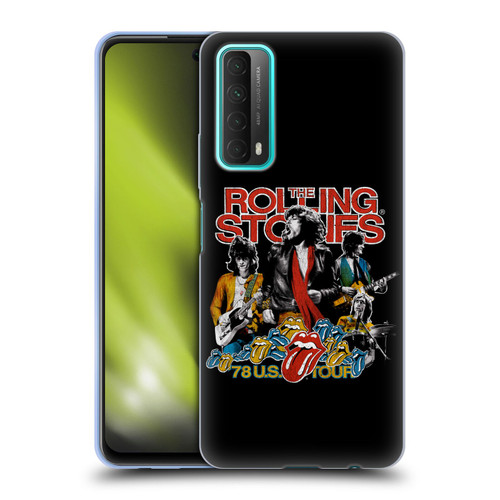 The Rolling Stones Key Art 78 US Tour Vintage Soft Gel Case for Huawei P Smart (2021)
