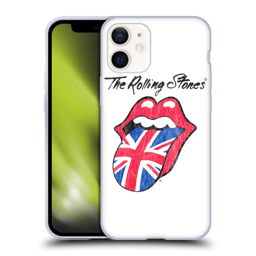 The Rolling Stones Key Art UK Tongue Soft Gel Case for Apple iPhone 12 Mini