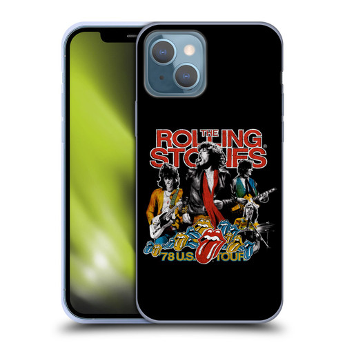 The Rolling Stones Key Art 78 US Tour Vintage Soft Gel Case for Apple iPhone 13