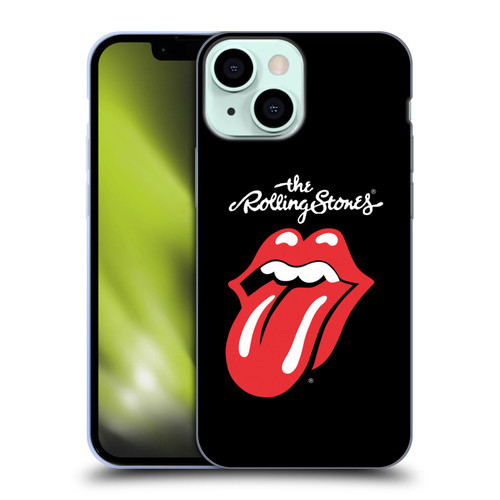 The Rolling Stones Key Art Tongue Classic Soft Gel Case for Apple iPhone 13 Mini