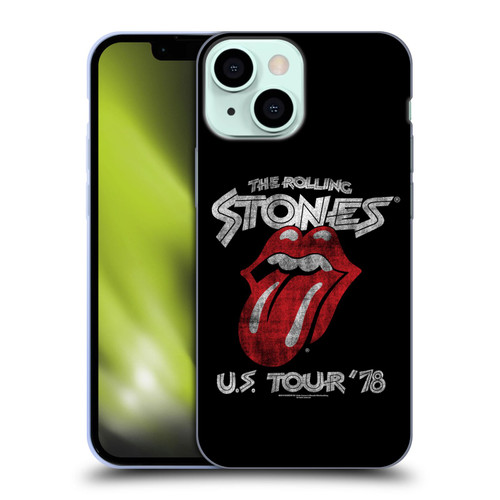 The Rolling Stones Key Art US Tour 78 Soft Gel Case for Apple iPhone 13 Mini