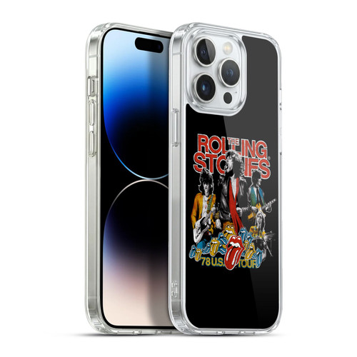 The Rolling Stones Key Art 78 US Tour Vintage Soft Gel Case for Apple iPhone 13 Pro Max & MagSafe