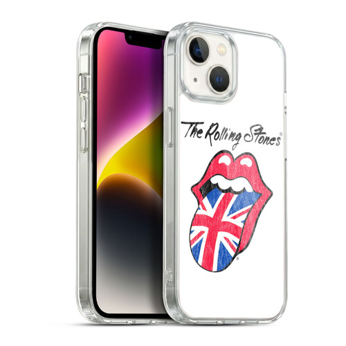 The Rolling Stones Key Art UK Tongue Soft Gel Case for Apple iPhone 14