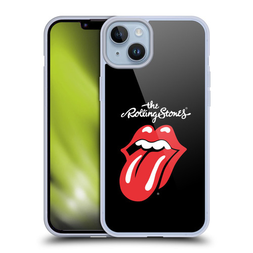 The Rolling Stones Key Art Tongue Classic Soft Gel Case for Apple iPhone 14 Plus