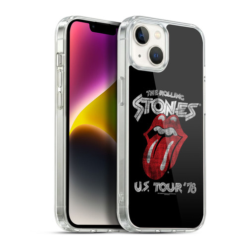 The Rolling Stones Key Art US Tour 78 Soft Gel Case for Apple iPhone 14 Plus & MagSafe
