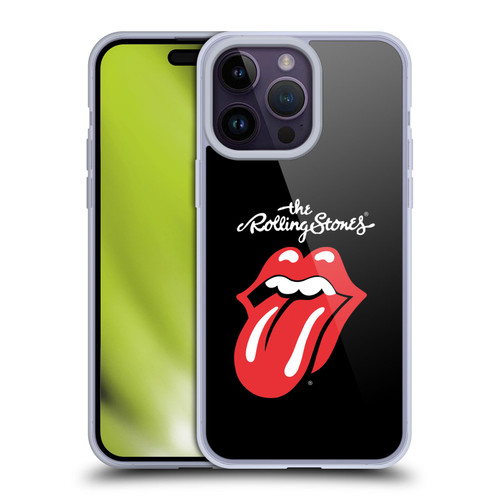 The Rolling Stones Key Art Tongue Classic Soft Gel Case for Apple iPhone 14 Pro Max