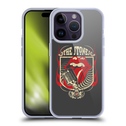 The Rolling Stones Key Art Jumbo Tongue Soft Gel Case for Apple iPhone 14 Pro