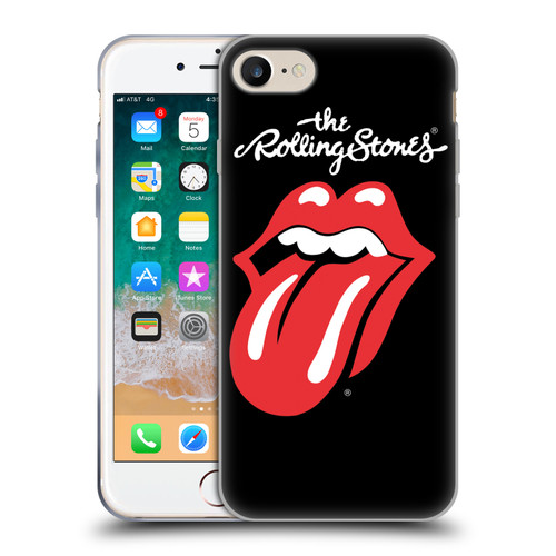 The Rolling Stones Key Art Tongue Classic Soft Gel Case for Apple iPhone 7 / 8 / SE 2020 & 2022
