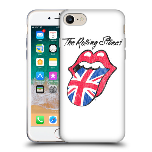 The Rolling Stones Key Art UK Tongue Soft Gel Case for Apple iPhone 7 / 8 / SE 2020 & 2022