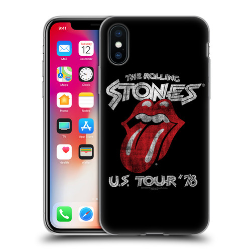 The Rolling Stones Key Art US Tour 78 Soft Gel Case for Apple iPhone X / iPhone XS