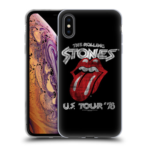 The Rolling Stones Key Art US Tour 78 Soft Gel Case for Apple iPhone XS Max