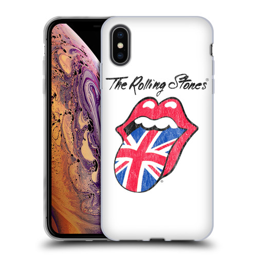 The Rolling Stones Key Art UK Tongue Soft Gel Case for Apple iPhone XS Max