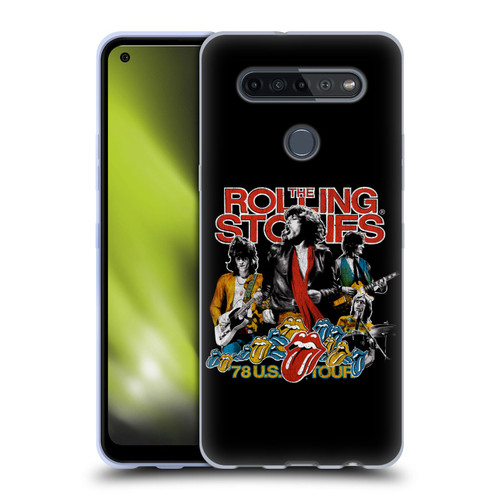 The Rolling Stones Key Art 78 US Tour Vintage Soft Gel Case for LG K51S