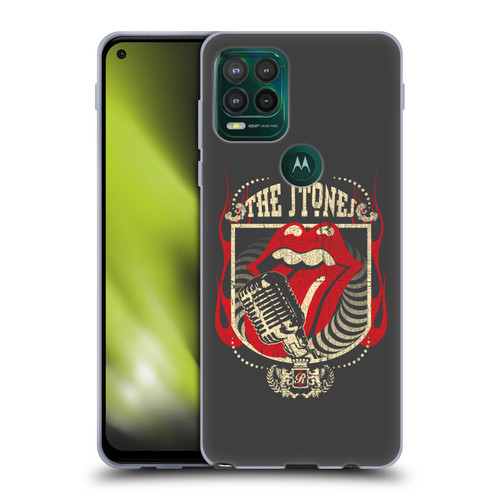 The Rolling Stones Key Art Jumbo Tongue Soft Gel Case for Motorola Moto G Stylus 5G 2021