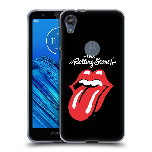 The Rolling Stones Key Art Tongue Classic Soft Gel Case for Motorola Moto E6