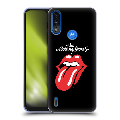 The Rolling Stones Key Art Tongue Classic Soft Gel Case for Motorola Moto E7 Power / Moto E7i Power