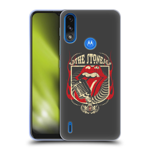 The Rolling Stones Key Art Jumbo Tongue Soft Gel Case for Motorola Moto E7 Power / Moto E7i Power