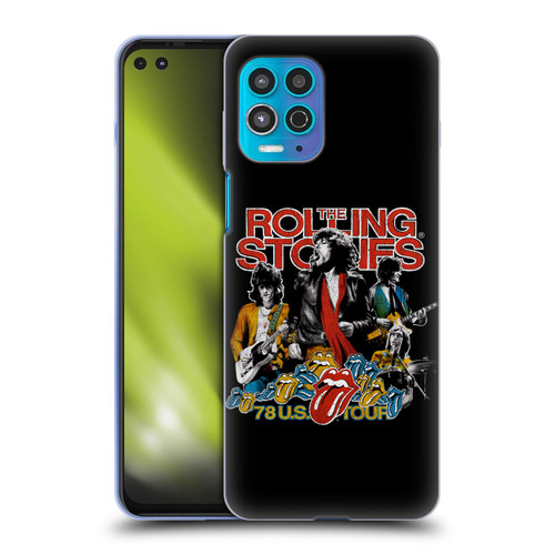 The Rolling Stones Key Art 78 US Tour Vintage Soft Gel Case for Motorola Moto G100