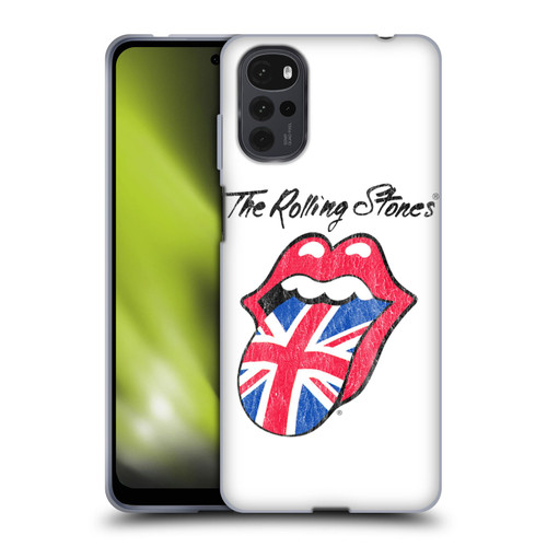 The Rolling Stones Key Art UK Tongue Soft Gel Case for Motorola Moto G22